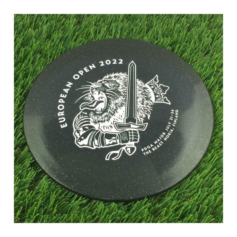 Discmania C-Line Metal Flake FD3 with European Open 2022 - The Beast - Nokia, Finland Stamp - 176g - Translucent Black