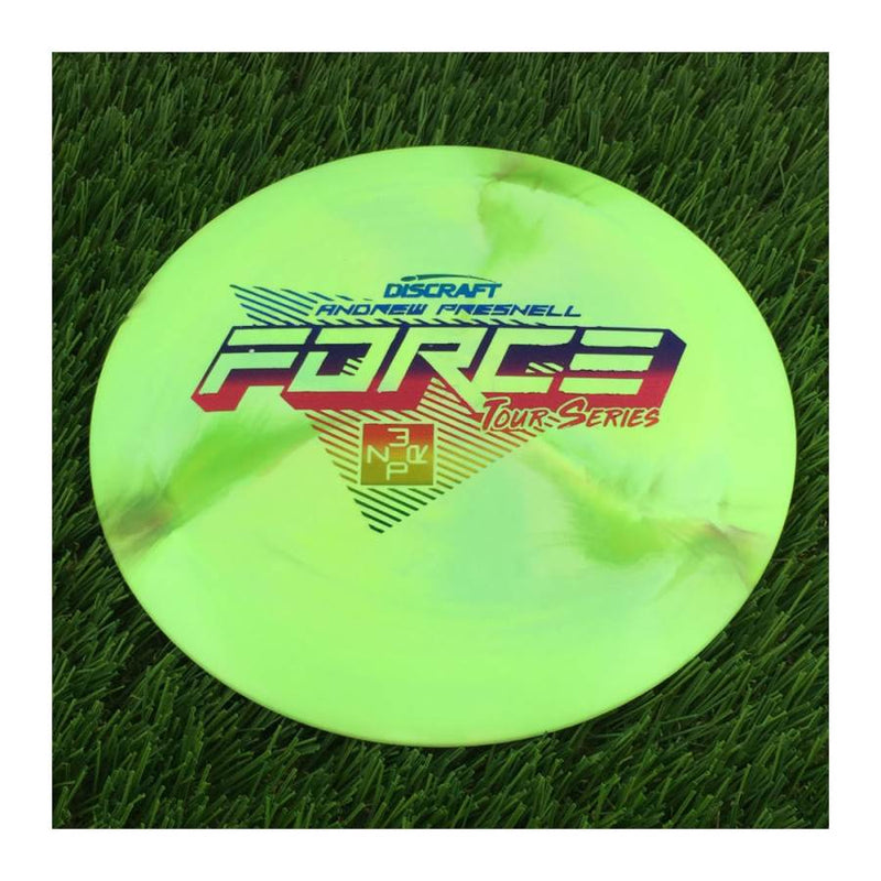 Discraft ESP Swirl Force with Andrew Presnell Tour Series 2022 Stamp