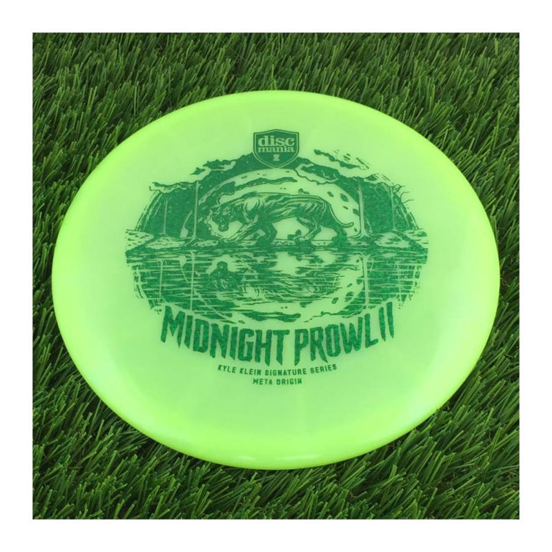 Discmania Evolution Meta Origin with Midnight Prowl II(2) - Kyle Klein Signature Series Stamp - 177g - Translucent Green