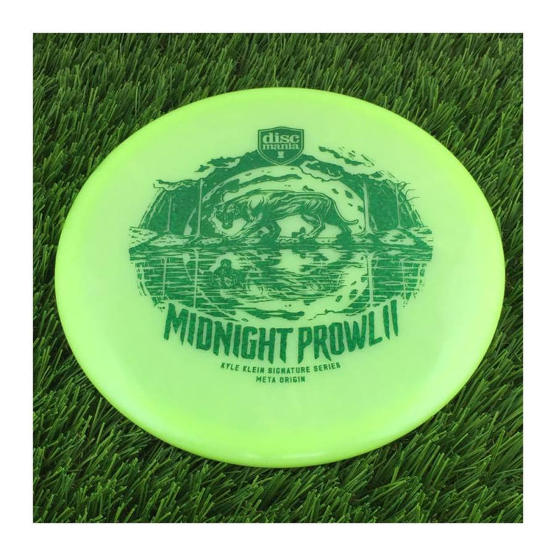 Discmania Evolution Meta Origin with Midnight Prowl II(2) - Kyle Klein Signature Series Stamp - 177g - Translucent Green