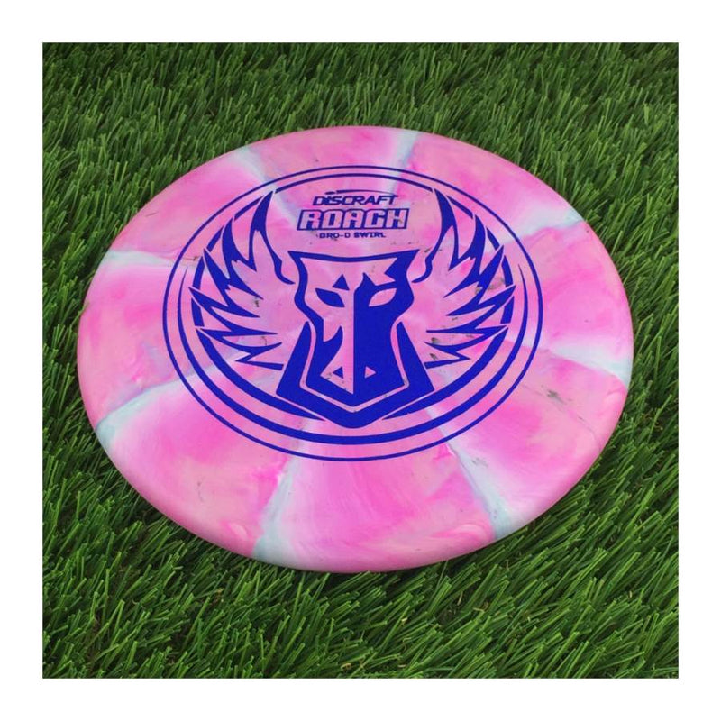 Discraft Swirl Roach with Brodie Smith Dark Horse Stock Stamp Stamp - 174g - Solid Dark Pink