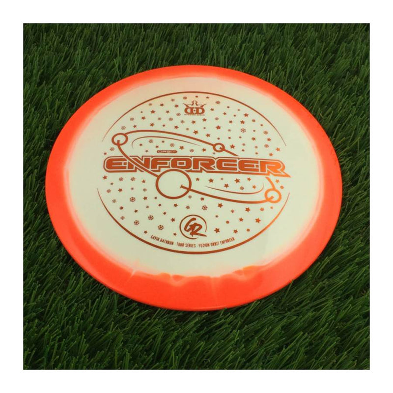 Dynamic Discs Fuzion Orbit Enforcer with Gavin Rathbun - Tour Series - 2022 Stamp - 175g - Solid Orange