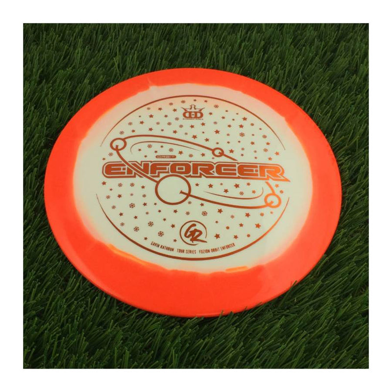 Dynamic Discs Fuzion Orbit Enforcer with Gavin Rathbun - Tour Series - 2022 Stamp - 175g - Solid Orange