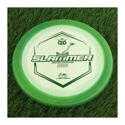 Dynamic Discs Classic Supreme Orbit SockiBomb Slammer with Sockibomb Ignite V1 - Ricky Wysocki 2x World Champion Stamp - 175g - Solid Green