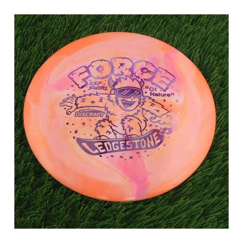 Discraft ESP Swirl Force with 2023 Ledgestone Edition - Wave 1 Stamp - 174g - Solid Orange