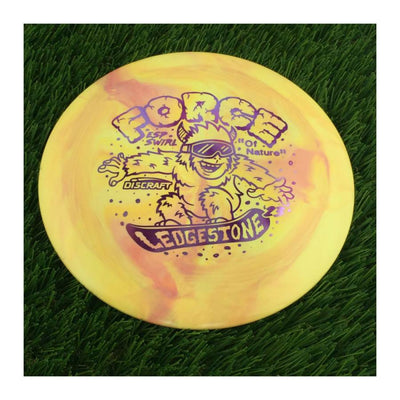 Discraft ESP Swirl Force with 2023 Ledgestone Edition - Wave 1 Stamp - 174g - Solid Light Orange