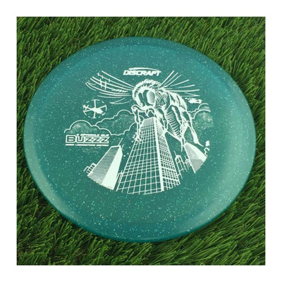 Discraft Elite Z Sparkle Glo Buzzz with 2023 Ledgestone Edition - Wave 1 Stamp - 180g - Translucent Blue