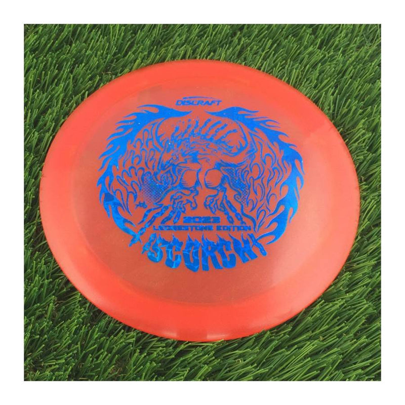 Discraft Elite Z Metallic Swirl Scorch with 2023 Ledgestone Edition - Wave 1 Stamp - 172g - Translucent Red