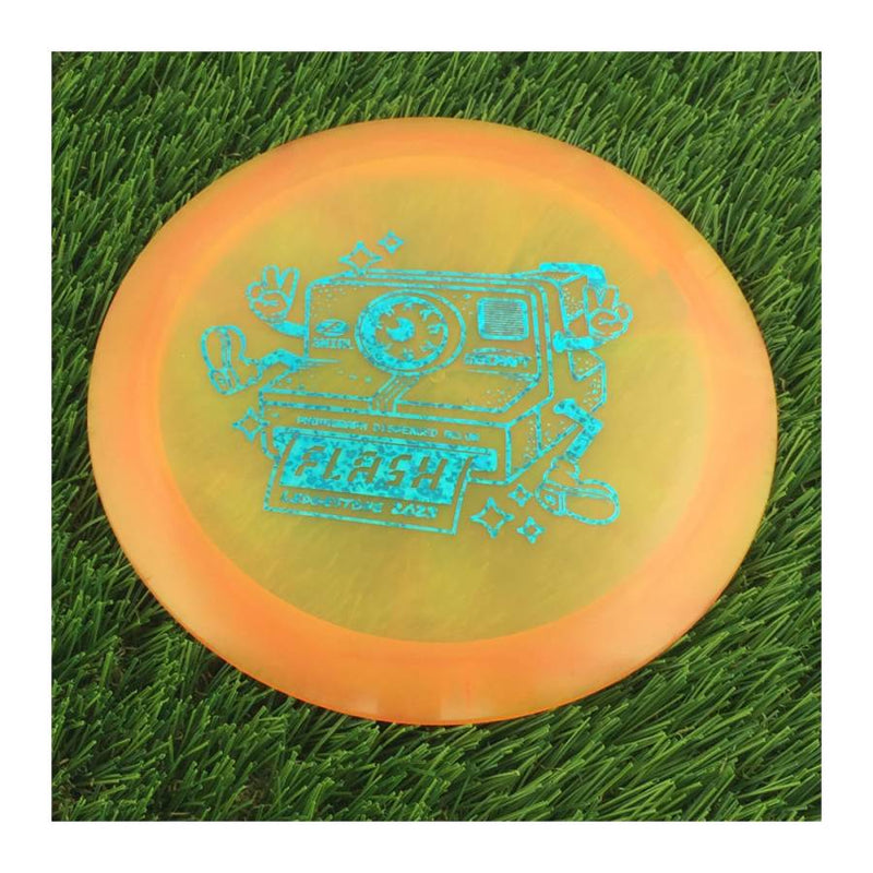 Discraft Elite Z Swirl Flash with 2023 Ledgestone Edition - Wave 1 Stamp - 174g - Translucent Orange