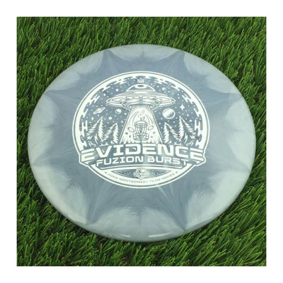 Dynamic Discs Fuzion Burst Evidence with Kona Montgomery 2023 Team Series Stamp - 174g - Solid Grey