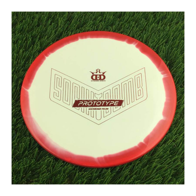 Dynamic Discs Supreme Sockibomb Felon with Prototype Stamp - 176g - Solid Red