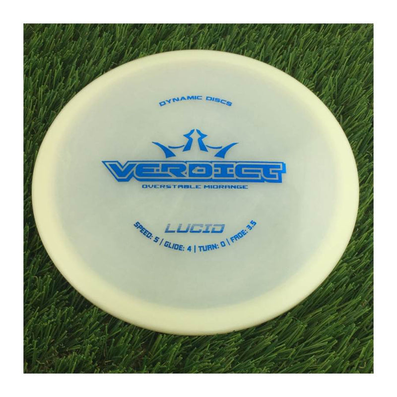 Dynamic Discs Lucid Verdict - 177g - Translucent Off White