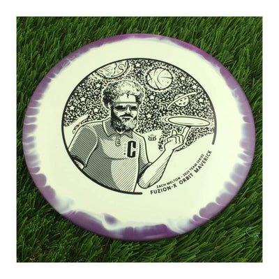 Dynamic Discs Fuzion-X Orbit Maverick with Zach Melton 2023 Team Series Stamp - 176g - Solid Purple