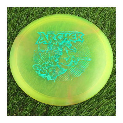 Discraft Elite Z Swirl Archer with 2023 Ledgestone Edition - Wave 2 Stamp - 176g - Translucent Dark Yellow