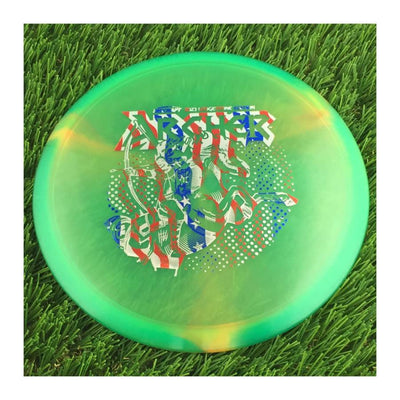 Discraft Elite Z Swirl Archer with 2023 Ledgestone Edition - Wave 2 Stamp - 174g - Translucent Green