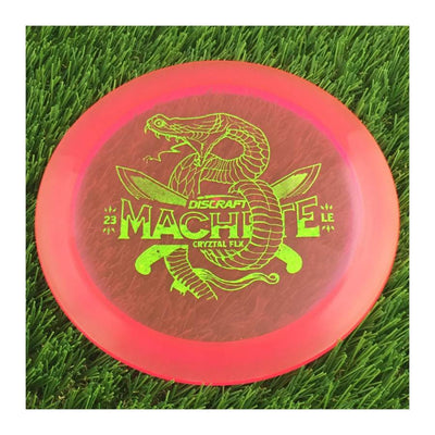 Discraft CryZtal Flx Machete with 2023 Ledgestone Edition - Wave 2 Stamp - 172g - Translucent Pink