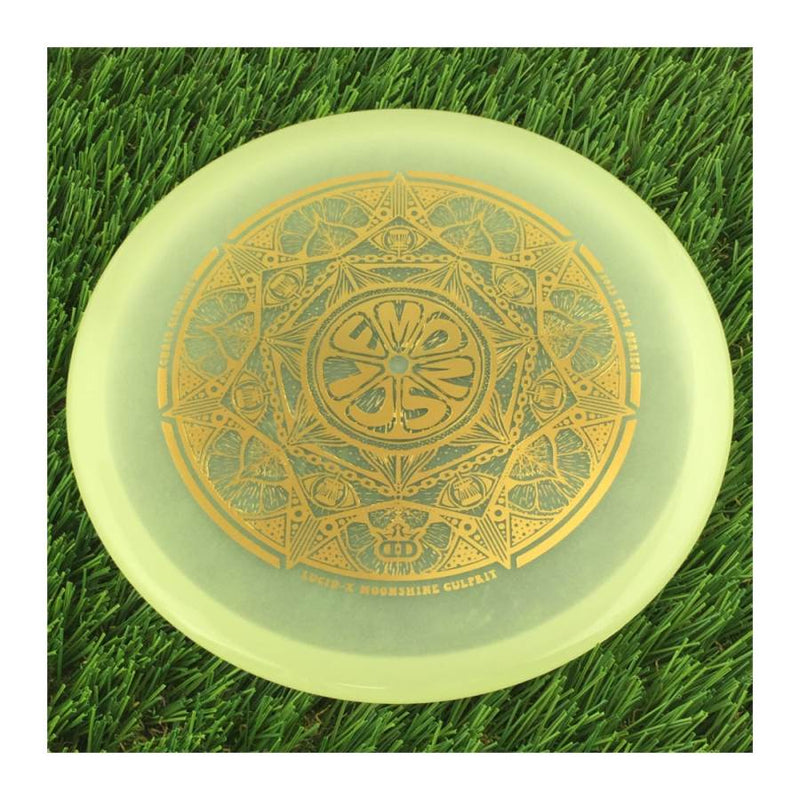 Dynamic Discs Lucid-X Moonshine Culprit with Chris Clemons Lemon Slice Team Series 2023 Stamp - 176g - Translucent Pale Yellow