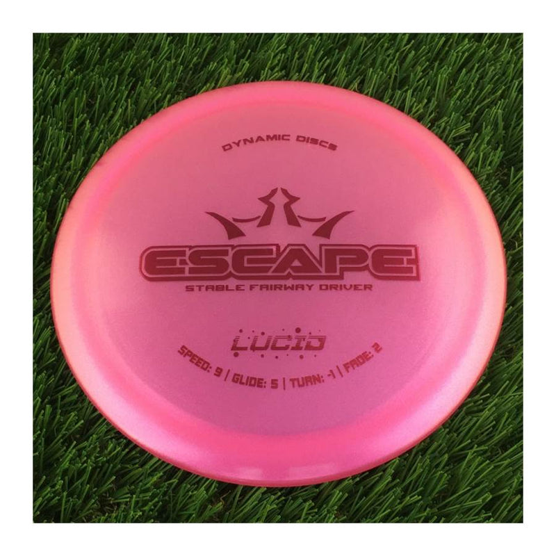 Dynamic Discs Lucid Glimmer Escape - 174g - Translucent Light Pink