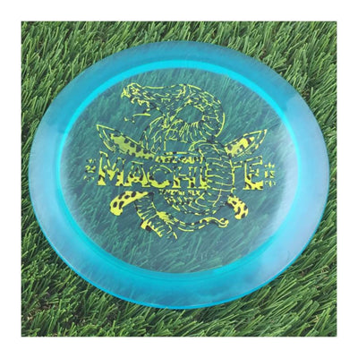 Discraft CryZtal Flx Machete with 2023 Ledgestone Edition - Wave 2 Stamp - 174g - Translucent Teal Blue