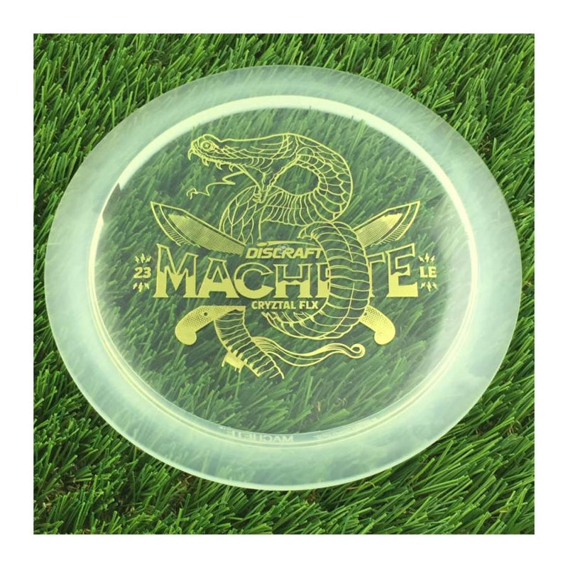 Discraft CryZtal Flx Machete with 2023 Ledgestone Edition - Wave 2 Stamp - 174g - Translucent Clear