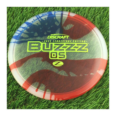 Discraft Elite Z Fly-Dyed BuzzzOS with 2023 Ledgestone Edition - Wave 2 Stamp - 180g - Translucent Flag