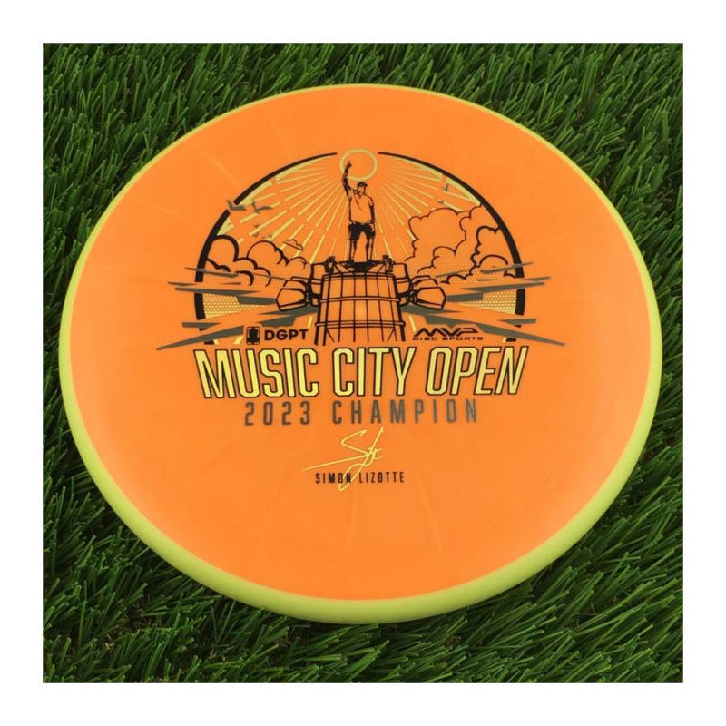 Axiom Fission Proxy with DGPT Music City Open Champion 2023 Simon Lizotte Signature Stamp - 165g - Solid Orange