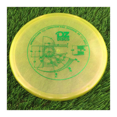 Westside VIP Ice Glimmer Harp with DZDiscs 2023 Spring Fling - Longview DGC - Ozawkie, KS Stamp - 173g - Translucent Yellow