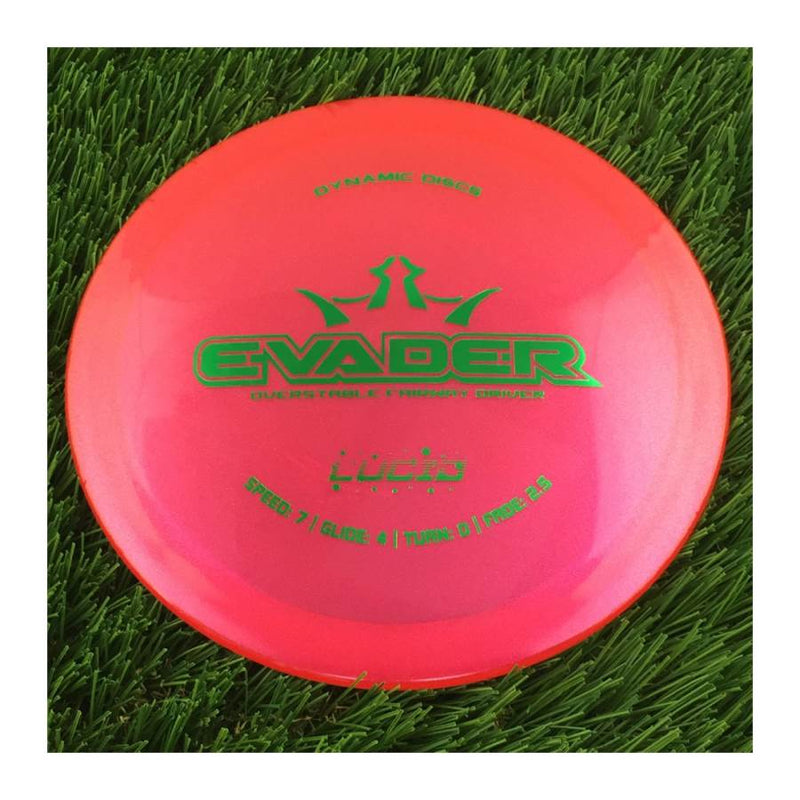 Dynamic Discs Lucid Glimmer Evader - 173g - Translucent Dark Pink