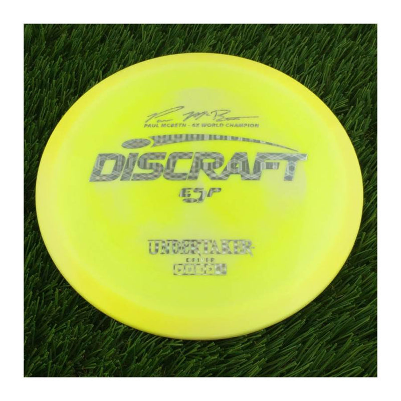 Discraft ESP Undertaker with Paul McBeth - 6x World Champion Signature Stamp - 174g - Solid Bright Yellow