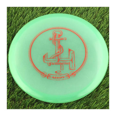 Latitude 64 Opto Moonshine Glow Anchor with Jacob Hebenheimer Anchor Team Series 2023 Stamp - 174g - Translucent Mint Green