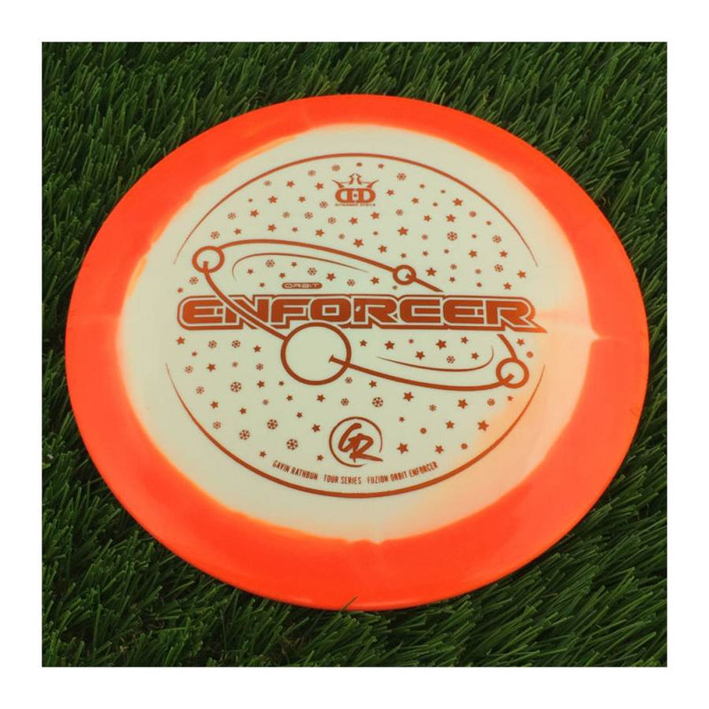 Dynamic Discs Fuzion Orbit Enforcer with Gavin Rathbun - Tour Series - 2022 Stamp - 175g - Solid Orange