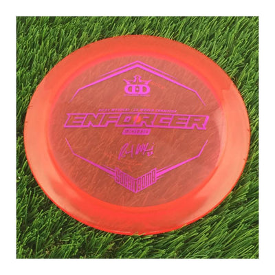 Dynamic Discs Lucid Enforcer with Ricky Wysocki - 2X World Champion - SockiBomb Stamp - 173g - Translucent Pink