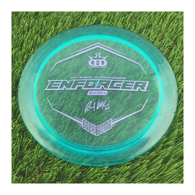 Dynamic Discs Lucid Enforcer with Ricky Wysocki - 2X World Champion - SockiBomb Stamp - 174g - Translucent Light Blue