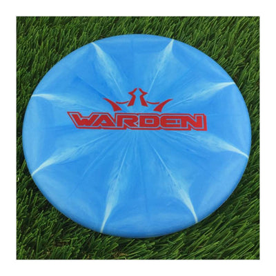 Dynamic Discs Classic (Hard) Burst Warden with Limited Edition Big Bar Burst Stamp - 175g - Solid Blue