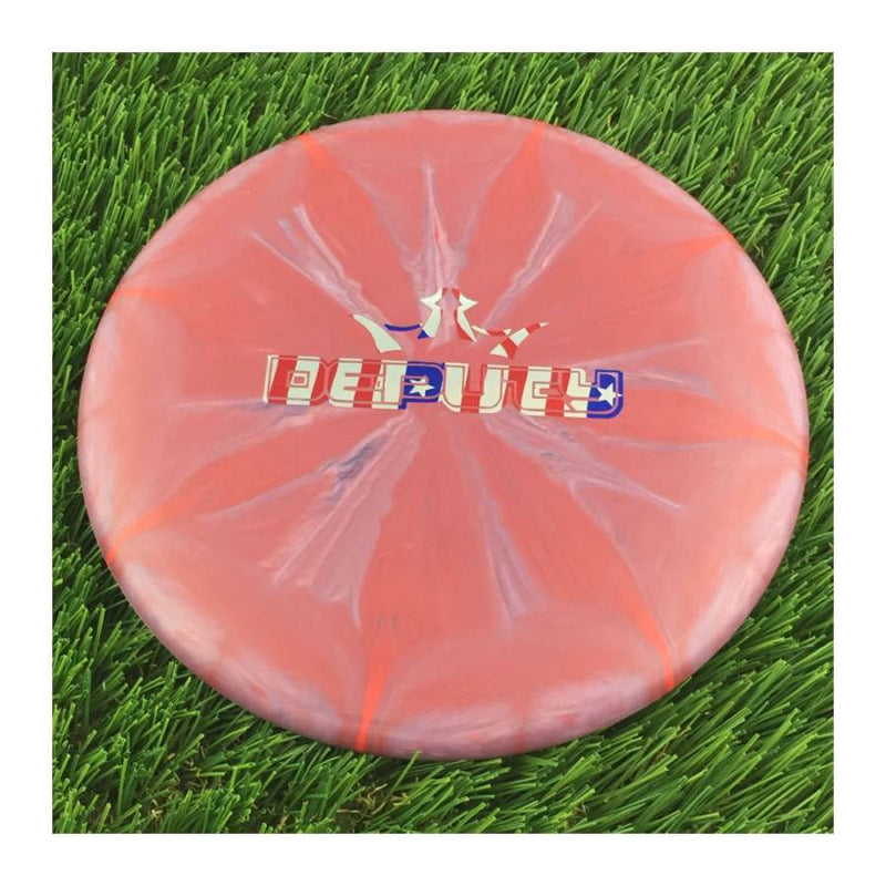 Dynamic Discs Prime Burst Deputy with Limited Edition Big Bar Burst Stamp - 175g - Solid Dark Red