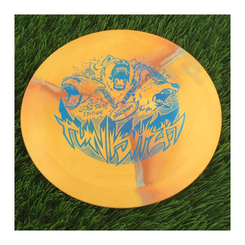 Discraft ESP Swirl Punisher with 2023 Ledgestone Edition - Wave 3 Stamp - 174g - Solid Light Orange