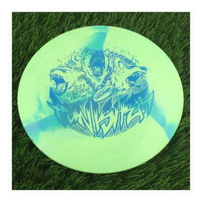 Discraft ESP Swirl Punisher with 2023 Ledgestone Edition - Wave 3 Stamp - 174g - Solid Mint Green