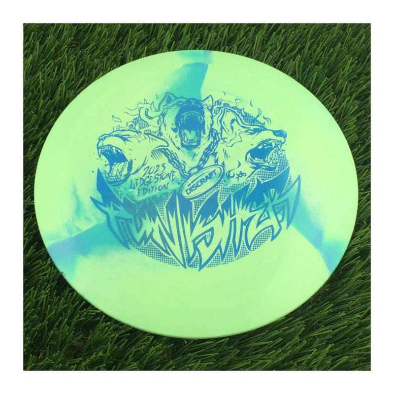 Discraft ESP Swirl Punisher with 2023 Ledgestone Edition - Wave 3 Stamp - 174g - Solid Mint Green