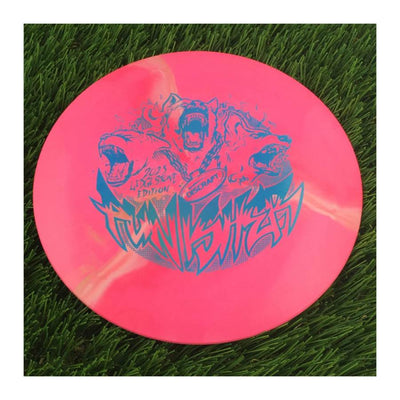 Discraft ESP Swirl Punisher with 2023 Ledgestone Edition - Wave 3 Stamp - 174g - Solid Bright Pink