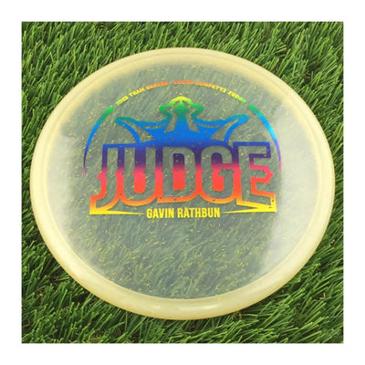 Dynamic Discs Lucid Confetti V2 Judge with Gavin Rathbun Big Judge Team Series 2023 Stamp - 176g - Translucent Gold