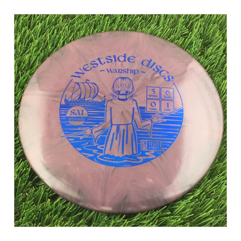 Westside Tournament Burst Warship with Sai Ananda "Facing the Sea" Team Series 2023 Stamp - 177g - Solid Dark Pink