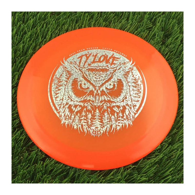 Dynamic Discs Lucid Getaway with Ty Love Owl Team Series 2023 Stamp - 174g - Translucent Orange