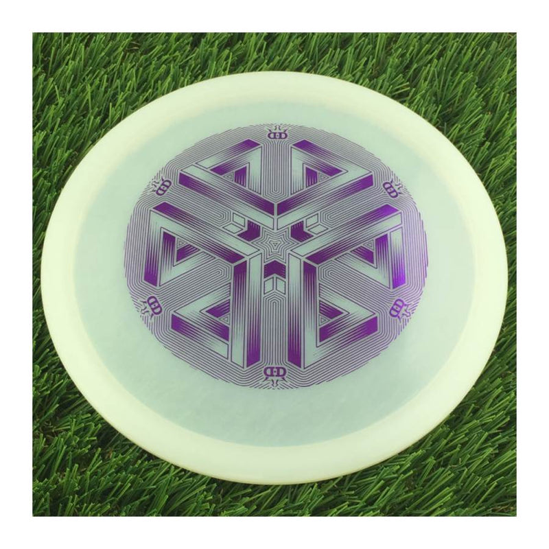 Dynamic Discs Lucid Ice Verdict with DD Impossible Cube Stamp - 174g - Translucent White