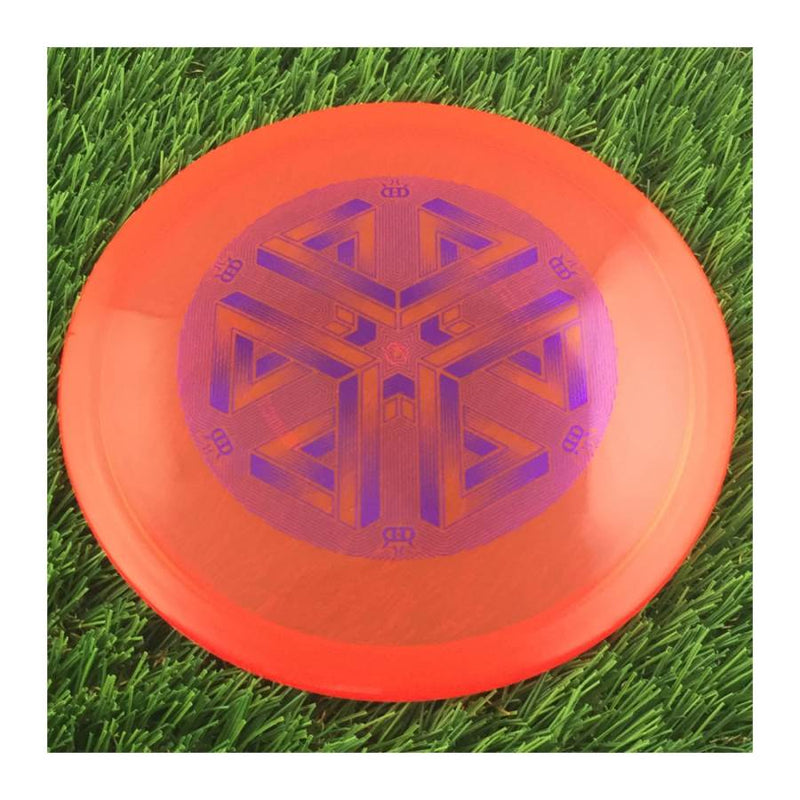 Dynamic Discs Lucid Ice Verdict with DD Impossible Cube Stamp - 174g - Translucent Red