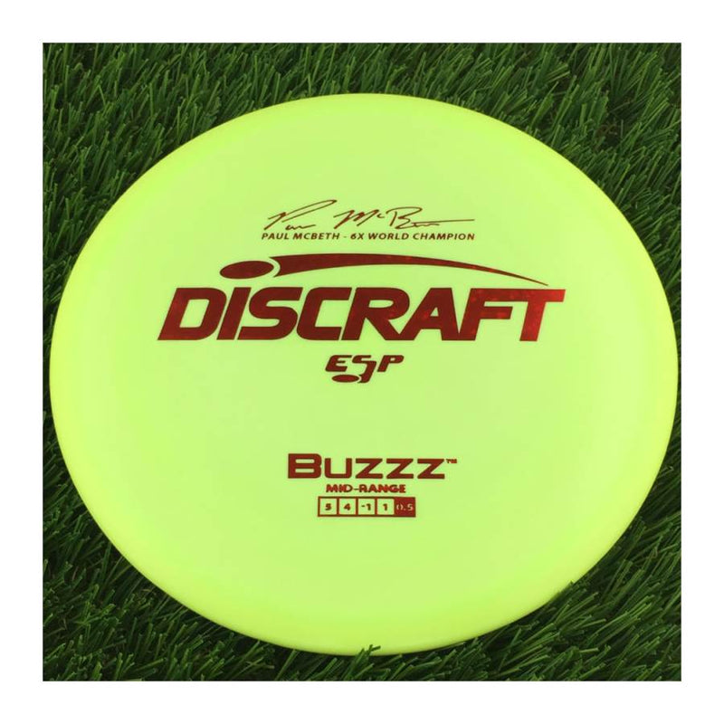 Discraft ESP Buzzz with Paul McBeth - 6x World Champion Signature Stamp