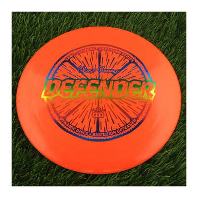 Dynamic Discs BioFuzion Defender with Chris Clemons Lemon Seeds Team Series 2023 Stamp - 173g - Solid Orange