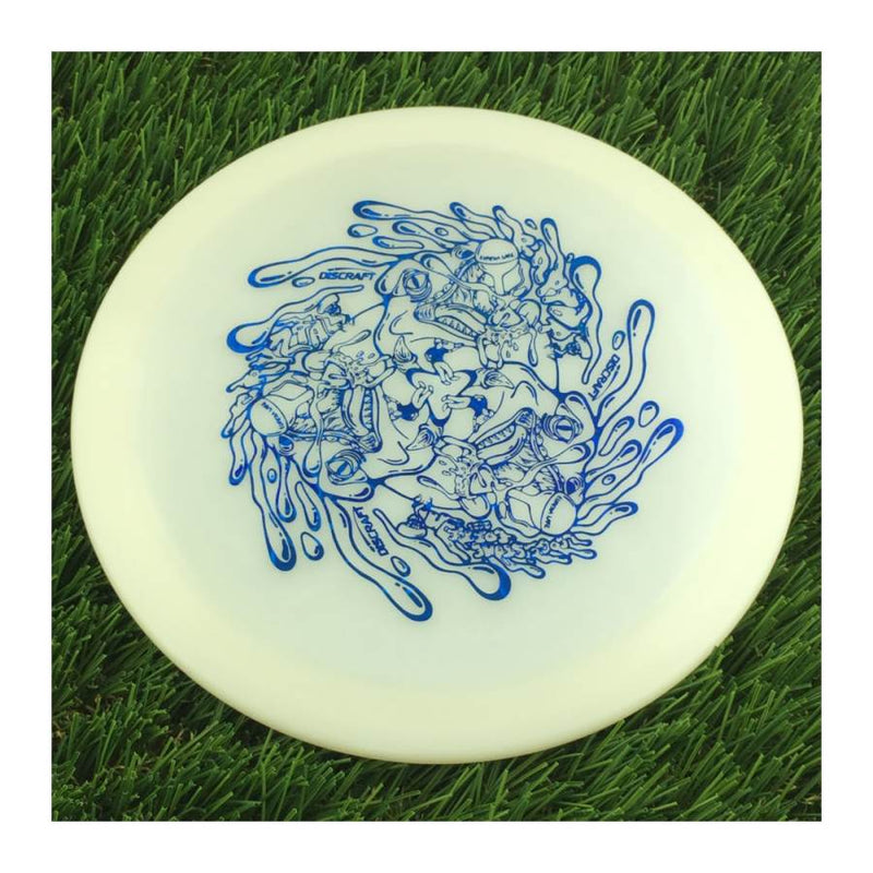 Discraft Elite Z UV Raptor with 2023 Ledgestone Edition - Wave 4 Stamp - 174g - Translucent Off White