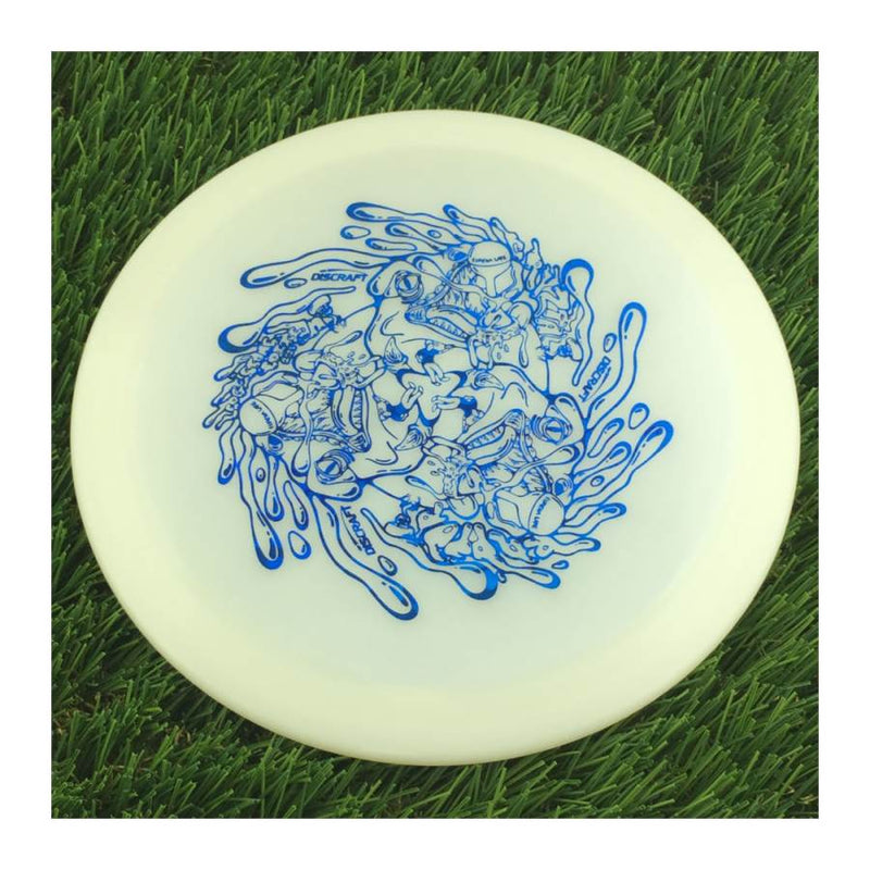 Discraft Elite Z UV Raptor with 2023 Ledgestone Edition - Wave 4 Stamp - 174g - Translucent Off White