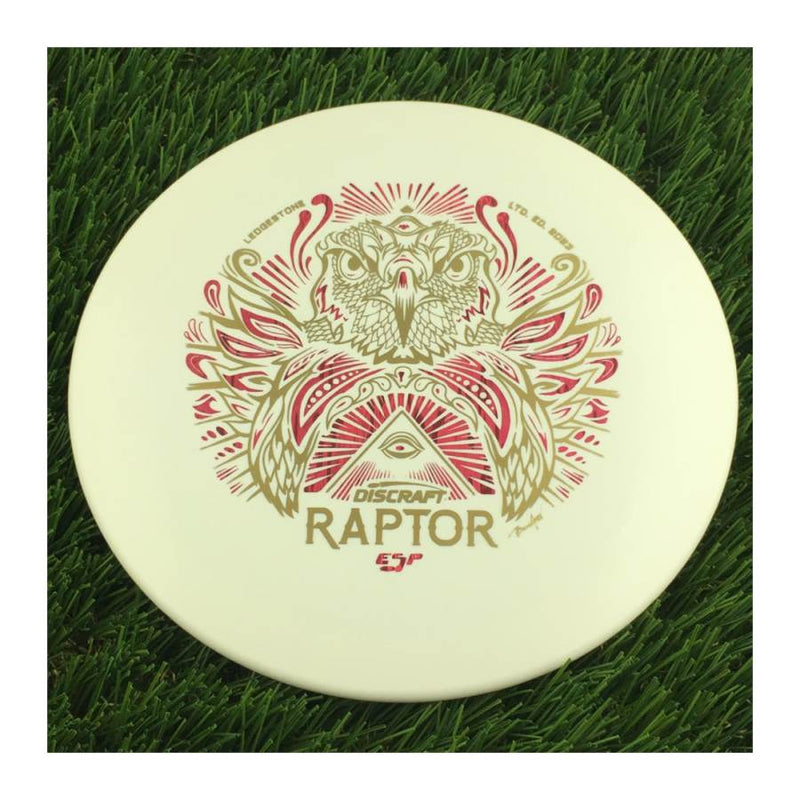 Discraft ESP Raptor with 2023 Ledgestone Edition - Wave 4 Stamp - 174g - Solid White