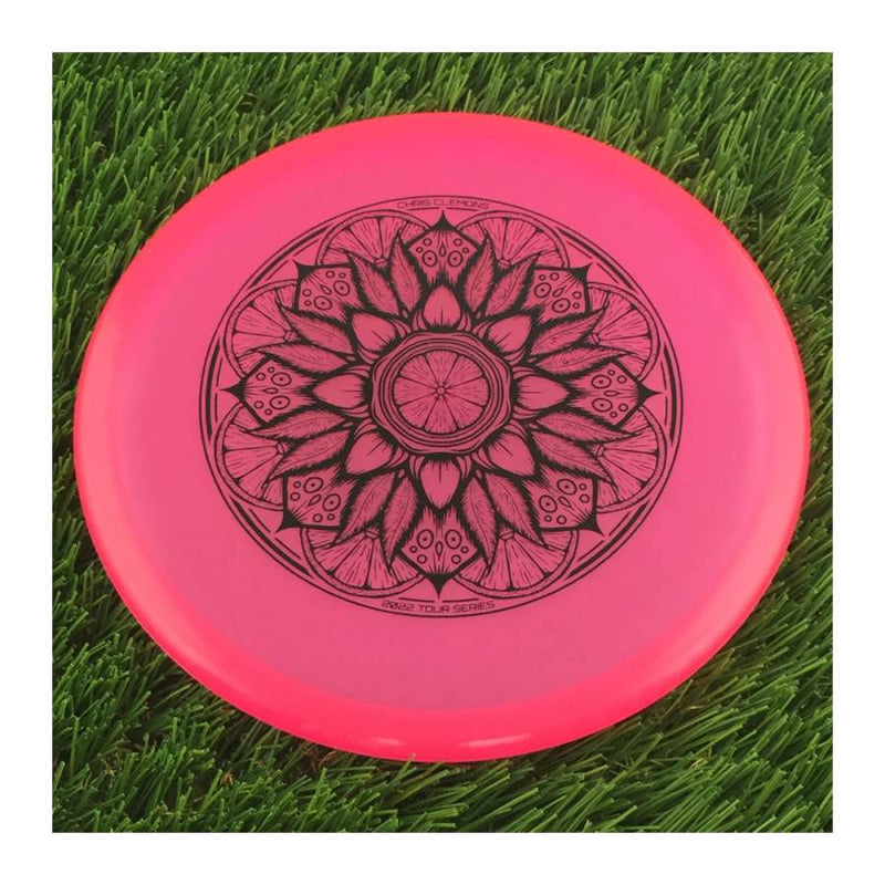 Dynamic Discs Lucid-X Culprit with Chris Clemons 2022 Team Series Mandala Stamp - 173g - Translucent Pink